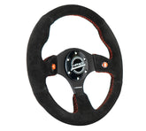 NRG- DUAL BUTTON STEERING WHEEL SUEDE